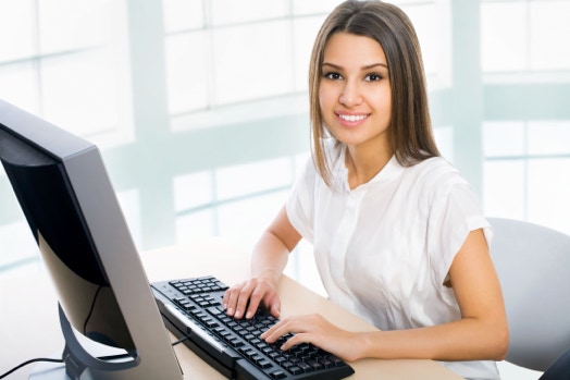 Core Lady At Desk